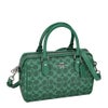 コーチ アウトレット ハンドバッグ レディース ローアン サッチェル バッグ・シグネチャー キャンバス グリーン COACH OUTLET CV961 SVBH8