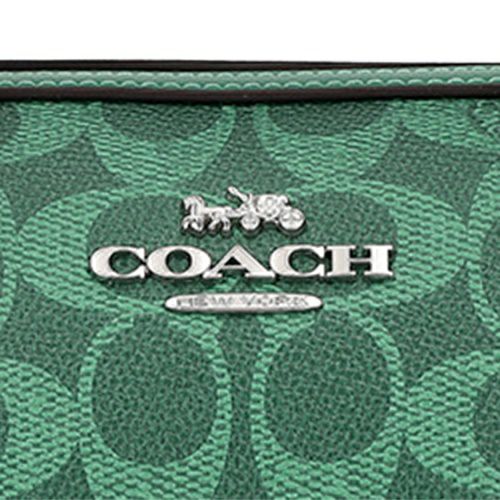 コーチ アウトレット ハンドバッグ レディース ローアン サッチェル バッグ・シグネチャー キャンバス グリーン COACH OUTLET CV961 SVBH8