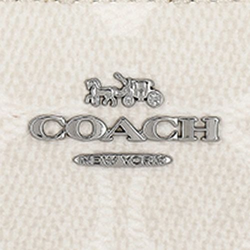 コーチ アウトレット 二つ折り財布 レディース スナップ ウォレット・シグネチャー キャンバス ホワイト COACH OUTLET CW789 SVXU5