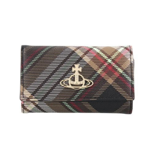 ヴィヴィアンウエストウッド キーケース レディース Vivienne Westwood 51020001U D101 TARTAN BROWN/BLACK