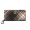 ヴィヴィアンウエストウッド 長財布 レディース Vivienne Westwood 51050023U D101 TARTAN BROWN/BLACK