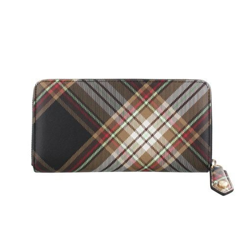 ヴィヴィアンウエストウッド 長財布 レディース Vivienne Westwood 51050023U D101 TARTAN BROWN/BLACK