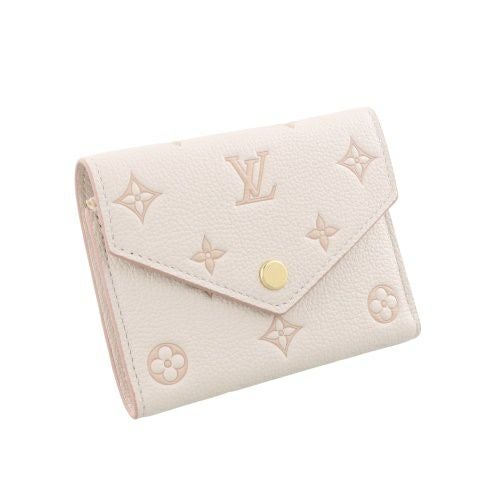 ルイヴィトン 三つ折り財布 レディース モノグラム ポルトフォイユ・ヴィクトリーヌ ホワイト LOUIS VUITTON M14967 バイカラーエデン