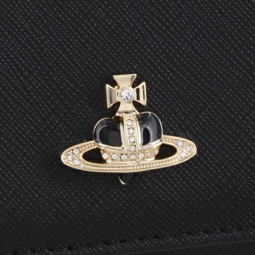 ヴィヴィアンウエストウッド 三つ折り財布 レディース DIAMANTE SERIES ブラック Vivienne Westwood 51010018 L0040 N401 BLACK