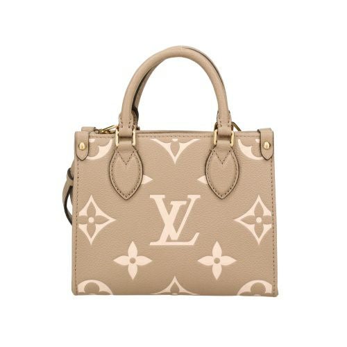 ルイヴィトン ハンドバッグ アンプラント オンザゴー BB ベージュ LOUIS VUITTON M47054 トゥルトレール クレーム