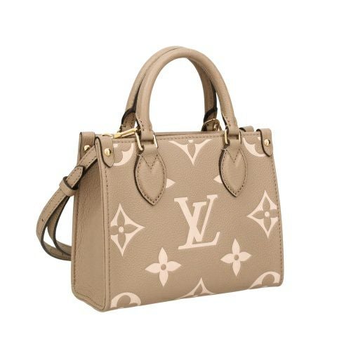 ルイヴィトン ハンドバッグ アンプラント オンザゴー BB ベージュ LOUIS VUITTON M47054 トゥルトレール クレーム
