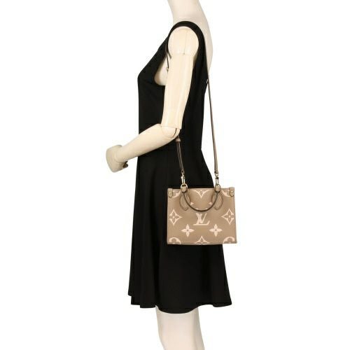 ルイヴィトン ハンドバッグ アンプラント オンザゴー BB ベージュ LOUIS VUITTON M47054 トゥルトレール クレーム