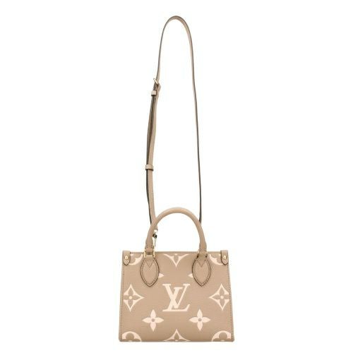 ルイヴィトン ハンドバッグ アンプラント オンザゴー BB ベージュ LOUIS VUITTON M47054 トゥルトレール クレーム