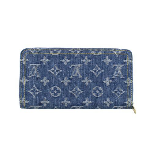 ルイヴィトン 長財布 モノグラム ジッピー・ウォレット ブルー LOUIS