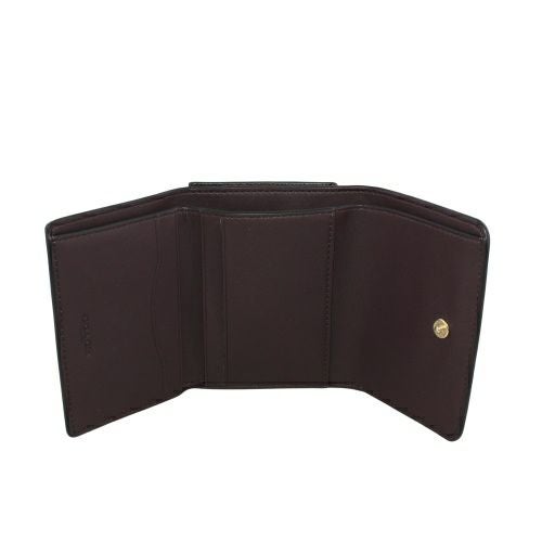 コーチ アウトレット 三つ折り財布 レディース カード ホルダー ウォレット・シグネチャー キャンバス ブラック COACH OUTLET CZ034 IMXAQ