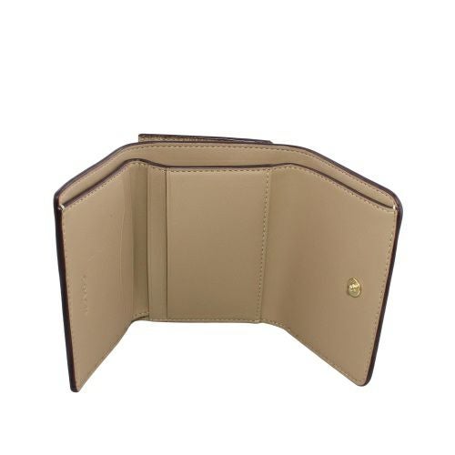 コーチ アウトレット 三つ折り財布 レディース カード ホルダー ウォレット・ブロックド シグネチャー キャンバス ベージュ COACH OUTLET CZ446 IMXI9 サンド/タン