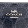 コーチ アウトレット 二つ折り財布 レディース スナップ ウォレット・シグネチャー キャンバス ネイビー COACH OUTLET CAP13 SV/D9 ダークデニム