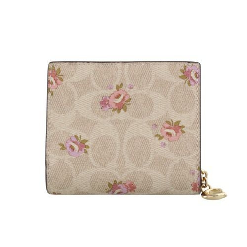 コーチ アウトレット 二つ折り財布 レディース ベージュ COACH OUTLET CAR14 IMSAS サンドマルチ