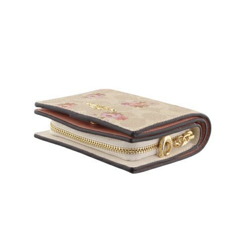 コーチ アウトレット 二つ折り財布 レディース ベージュ COACH OUTLET CAR14 IMSAS サンドマルチ