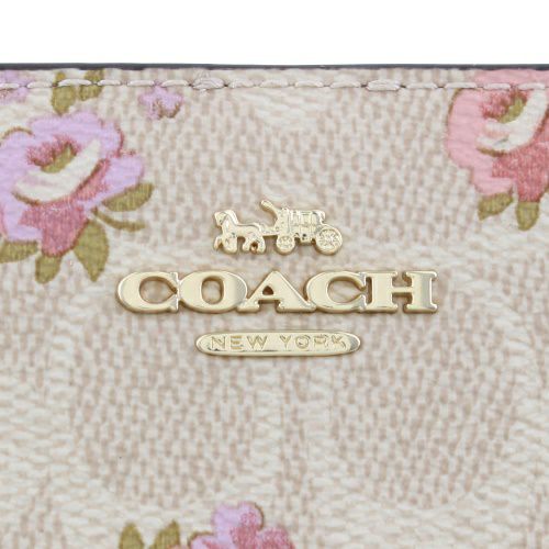 コーチ アウトレット 二つ折り財布 レディース ベージュ COACH OUTLET CAR14 IMSAS サンドマルチ