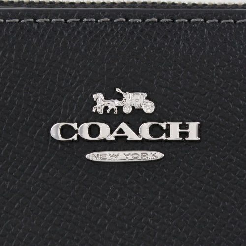 コーチ アウトレット 二つ折り財布 レディース ブラック COACH OUTLET CR983 SV/BK シルバー/ブラック