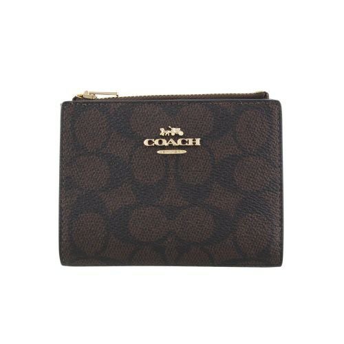 コーチ アウトレット 二つ折り財布 レディース ブラウン COACH OUTLET CW803 IMXAQ ウォルナット/ブラック