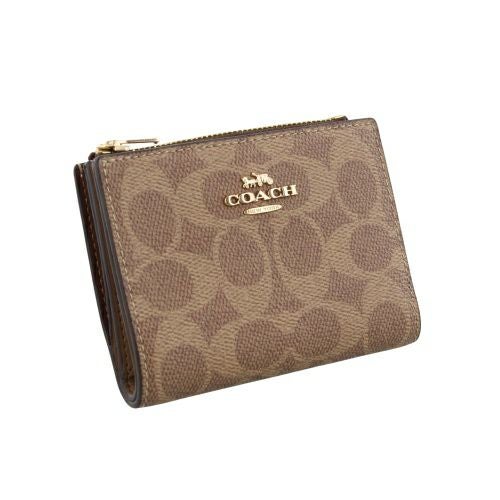 コーチ アウトレット 二つ折り財布 レディース ブラウン COACH OUTLET CW803 IMXHE タン/ブラウ