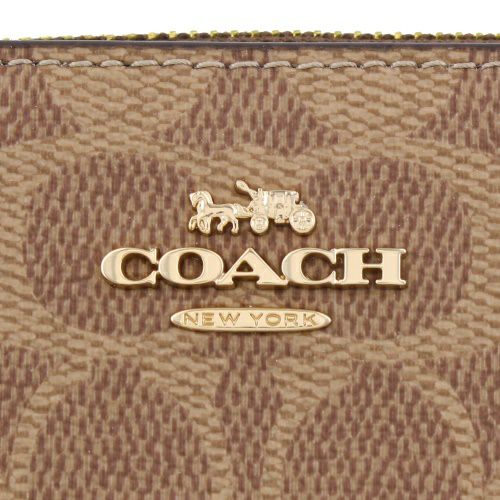 コーチ アウトレット 二つ折り財布 レディース ブラウン COACH OUTLET CW803 IMXHE タン/ブラウ