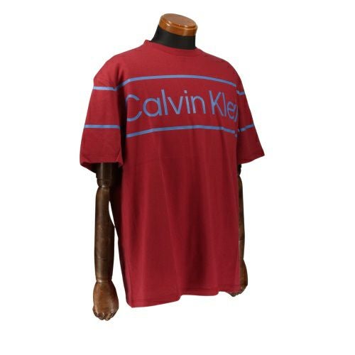 カルバンクライン Tシャツ メンズ TRAVELING LOGO TEE-RELAXED FIT レッド Calvin Klein 40HM803 XLサイズ