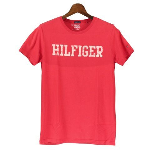 トミーヒルフィガー Tシャツ メンズ 2S87902937 レッド TOMMY HILFIGER Lサイズ