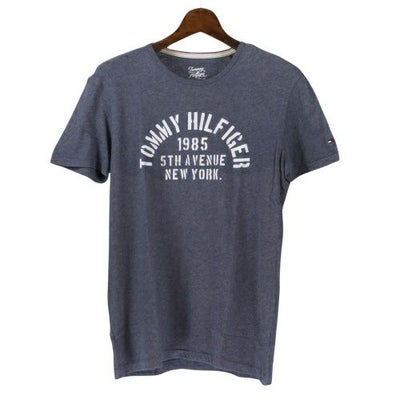 トミーヒルフィガー Tシャツ 半袖 カットソー メンズ ネイビー TOMMY 