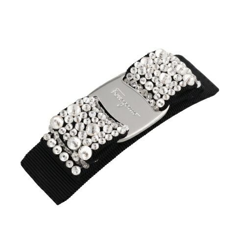 フェラガモ バレッタ ヘア アクセサリー レディース ブラック