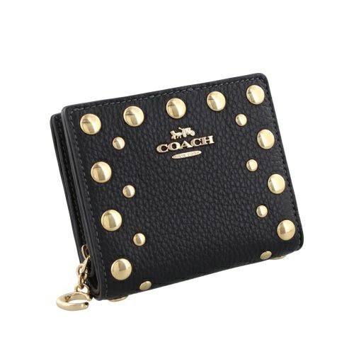 コーチ アウトレット 二つ折り財布 レディース ブラック COACH OUTLET CAP09 IMBLK