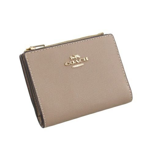 コーチ アウトレット 二つ折り財布 レディース ベージュ COACH OUTLET CR983 IMTAU トープ
