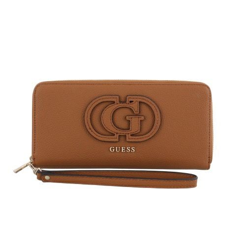 ゲス 長財布 レディース CALEBRA / SLG LARGE ZIP AROUND ブラウン GUESS BG9536146 COGNAC
