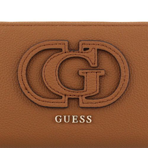 ゲス 長財布 レディース CALEBRA / SLG LARGE ZIP AROUND ブラウン