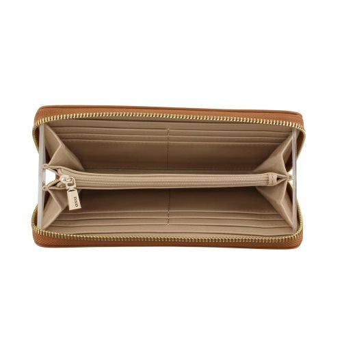 ゲス 長財布 レディース TALENT / SLG LARGE ZIP AROUND ブラウン GUESS NG9669146 CARAMEL