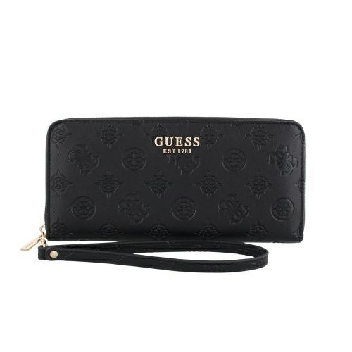 ゲス 長財布 レディース PHOEBE / SLG LARGE ZIP AROUND ブラック GUESS PD9665146 BLACK LOGO