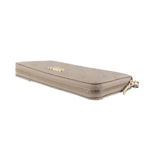 ゲス 長財布 レディース PHOEBE / SLG LARGE ZIP AROUND ホワイト GUESS PD9665146 SIMPLY TAUPE LOGO