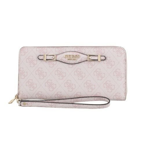 ゲス 長財布 レディース KATYA / SLG LARGE ZIP AROUND ホワイト GUESS SG9652146 ROSE WATER LOGO