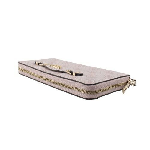 ゲス 長財布 レディース KATYA / SLG LARGE ZIP AROUND ホワイト GUESS SG9652146 ROSE WATER LOGO