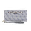 ゲス 長財布 レディース KATYA / SLG LARGE ZIP AROUND ブルー GUESS SG9652146 SLATE LOGO