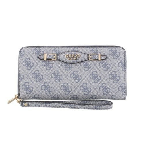 ゲス 長財布 レディース KATYA / SLG LARGE ZIP AROUND ブルー GUESS SG9652146 SLATE LOGO