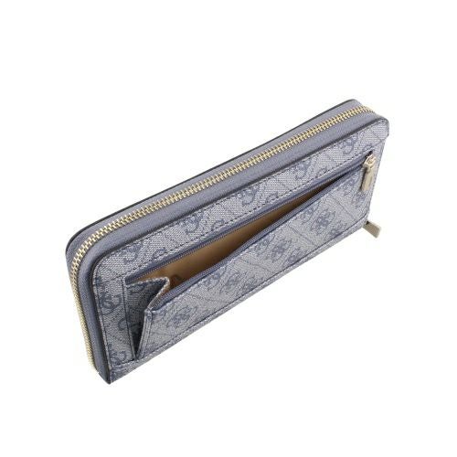 ゲス 長財布 レディース KATYA / SLG LARGE ZIP AROUND ブルー GUESS SG9652146 SLATE LOGO