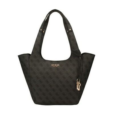 美品】GUESS ゲス トートバッグ JP745622 ブラック チャーム付き GUESS 