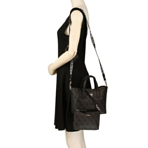 ゲス トートバッグ レディース LATONA II / MINI TOTE ブラック GUESS SG869175 COAL LOGO