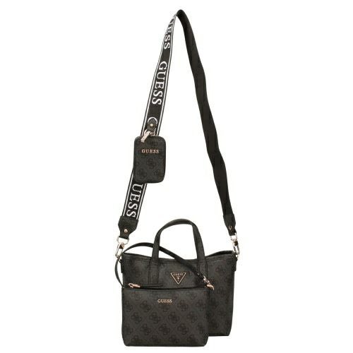 ゲス トートバッグ レディース LATONA II / MINI TOTE ブラック GUESS SG869175 COAL LOGO