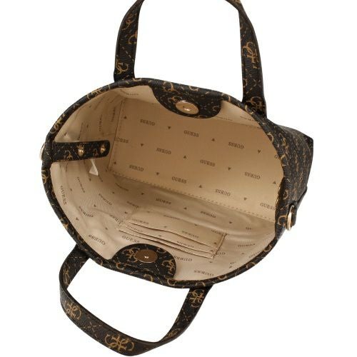 ゲス トートバッグ レディース LATONA II / MINI TOTE ブラウン GUESS SQ869175 BROWN LOGO