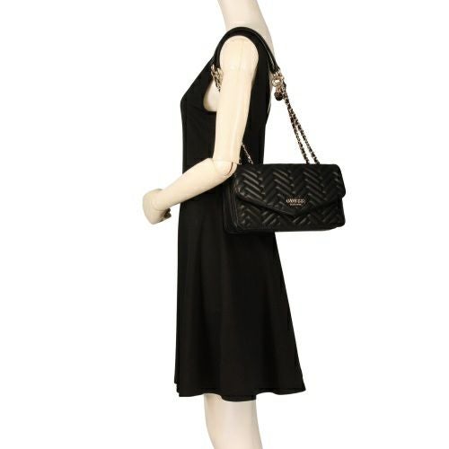 ゲス ショルダーバッグ レディース ANNING / CONVERTIBLE XBODY FLAP ブラック GUESS QG950821 BLACK