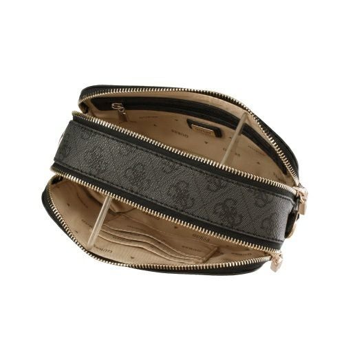ゲス ショルダーバッグ レディース LATONA II / CAMERA CROSSBODY ブラック GUESS SG869113 COAL LOGO