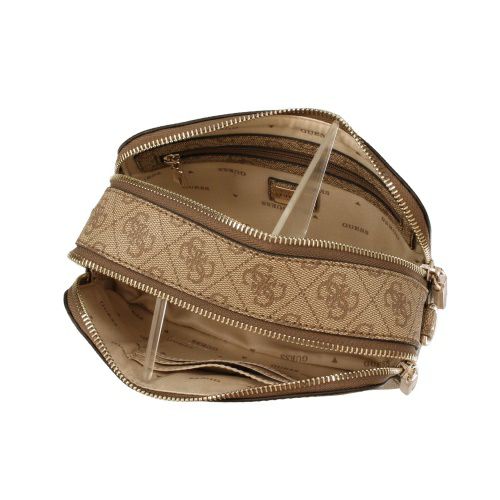 ゲス ショルダーバッグ レディース LATONA II / CAMERA CROSSBODY ブラウン GUESS SG869113 LATTE LOGO
