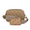 ゲス ショルダーバッグ レディース LATONA II / CAMERA CROSSBODY ブラウン GUESS SG869113 LATTE LOGO