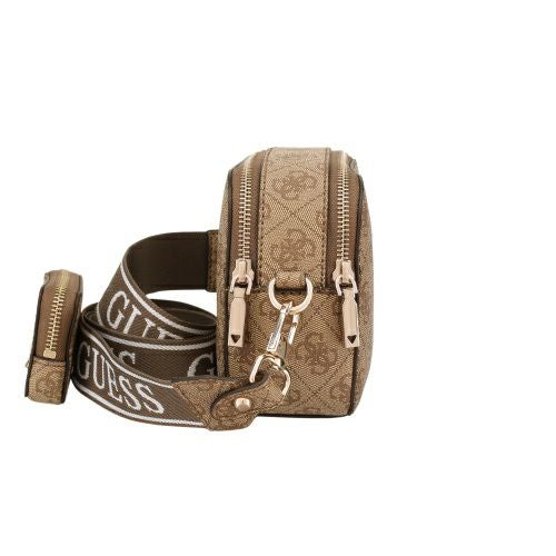 ゲス ショルダーバッグ レディース LATONA II / CAMERA CROSSBODY ブラウン GUESS SG869113 LATTE LOGO