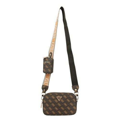 ゲス ショルダーバッグ レディース LATONA II / CAMERA CROSSBODY ブラウン GUESS SQ869113 BROWN LOGO