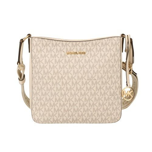 マイケルコース ショルダーバッグ レディース ジェットセット トラベル スモール シグネチャー ロゴ メッセンジャーバッグ ホワイト MICHAEL KORS 35S5GTVC1B VANILLA
